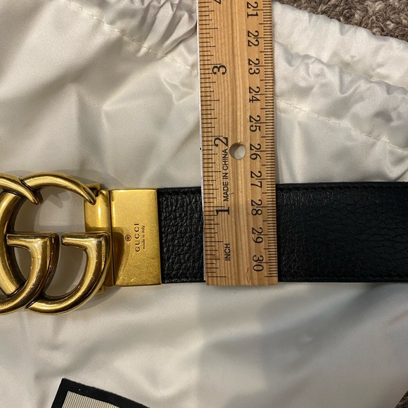 GUCCI Reversible Belt Double G Sz 85 - Picture 14 of 16